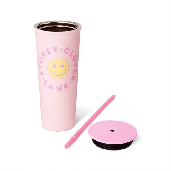 Stoney Clover Lane x Target 23oz Stainless Steel Tumbler with Straw pink nwt - Picture 1 of 1